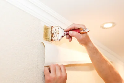 Pose de papier peint à Bailly-le-Franc — revêtements muraux et toiles de verre